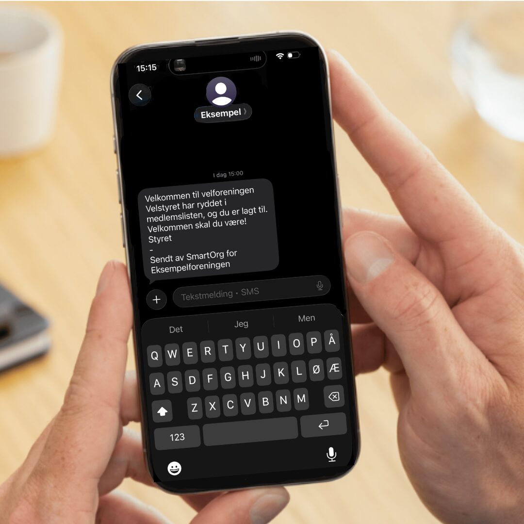 SMS fra velforeningen SMS fra velforeningen