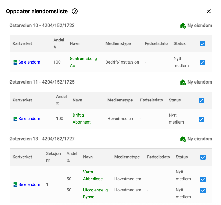 Eiendomsdata Hente eiendomsdata fra matrikkel